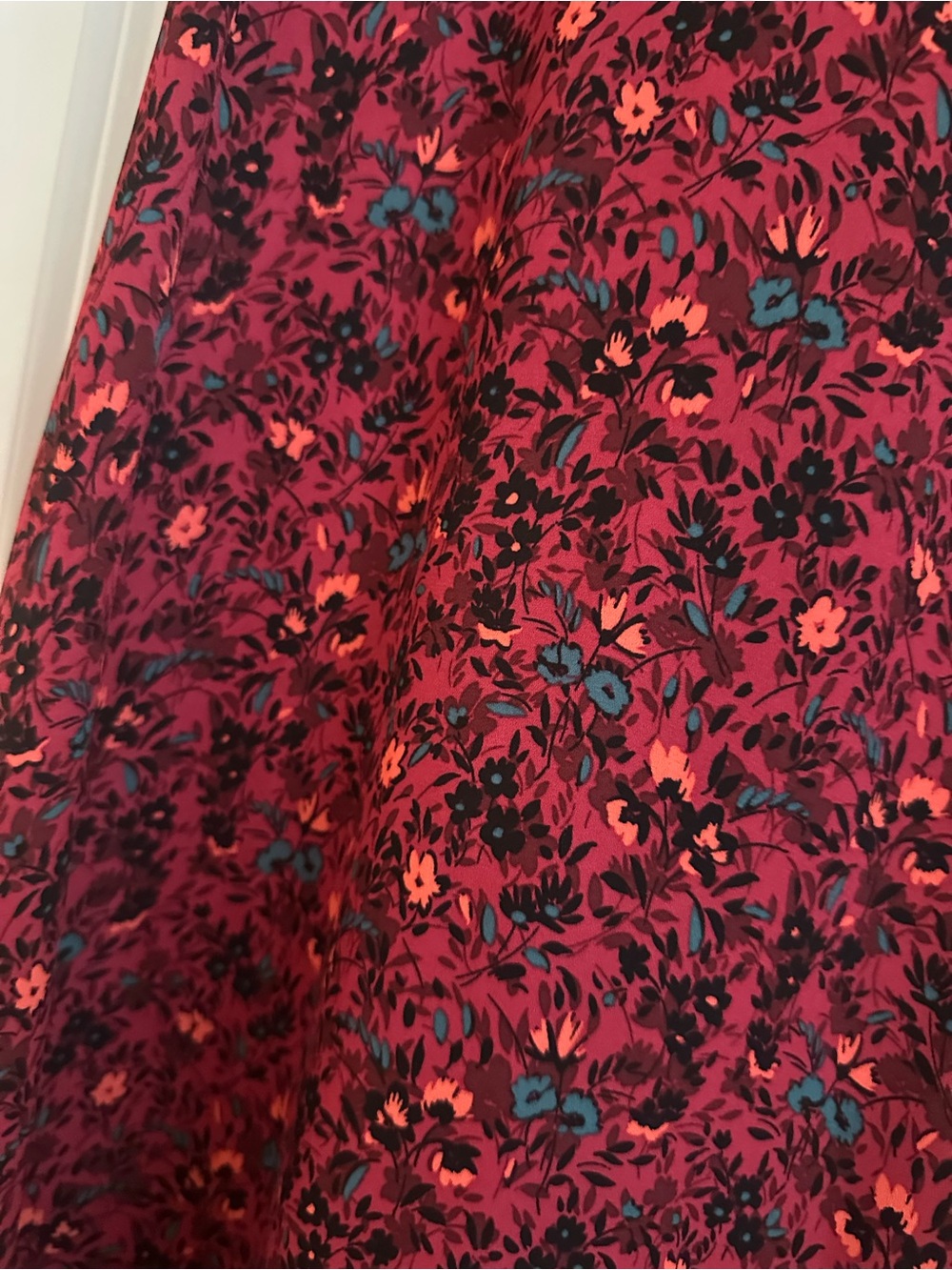 Bobeau Women’s Large Floral Midi Dress NWOT | Button Back | Boho Cottagecore - Picture 4 of 6